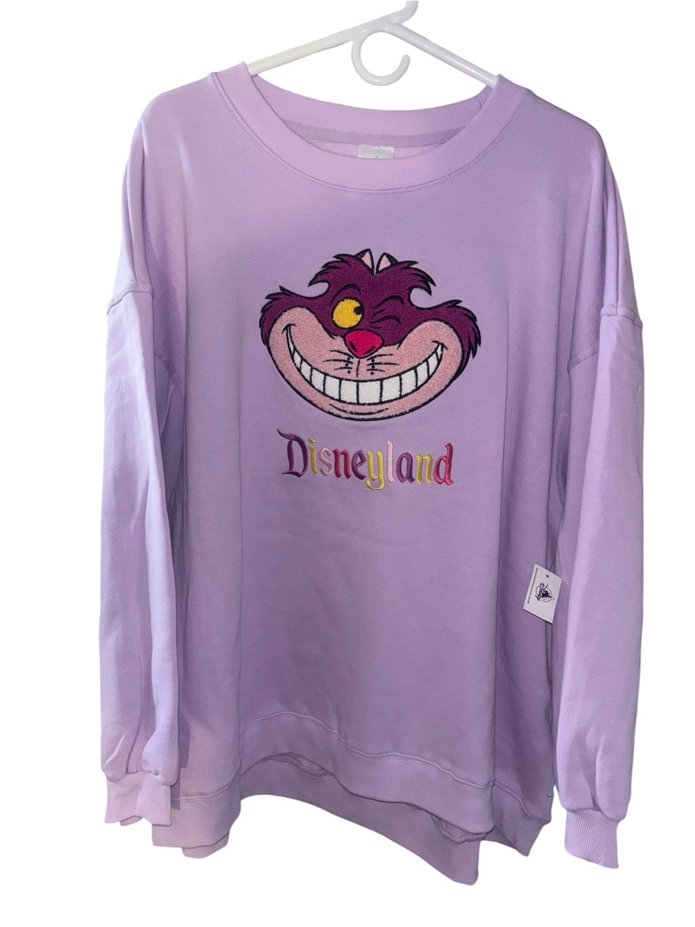Disney Lavender Cheshire Cat Pullover Sweatshirt